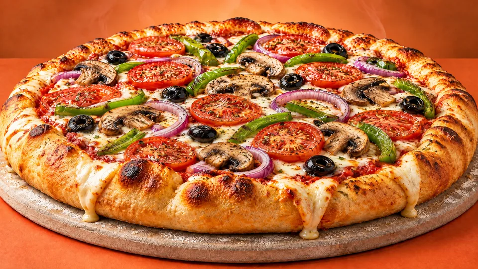 Garden pizza