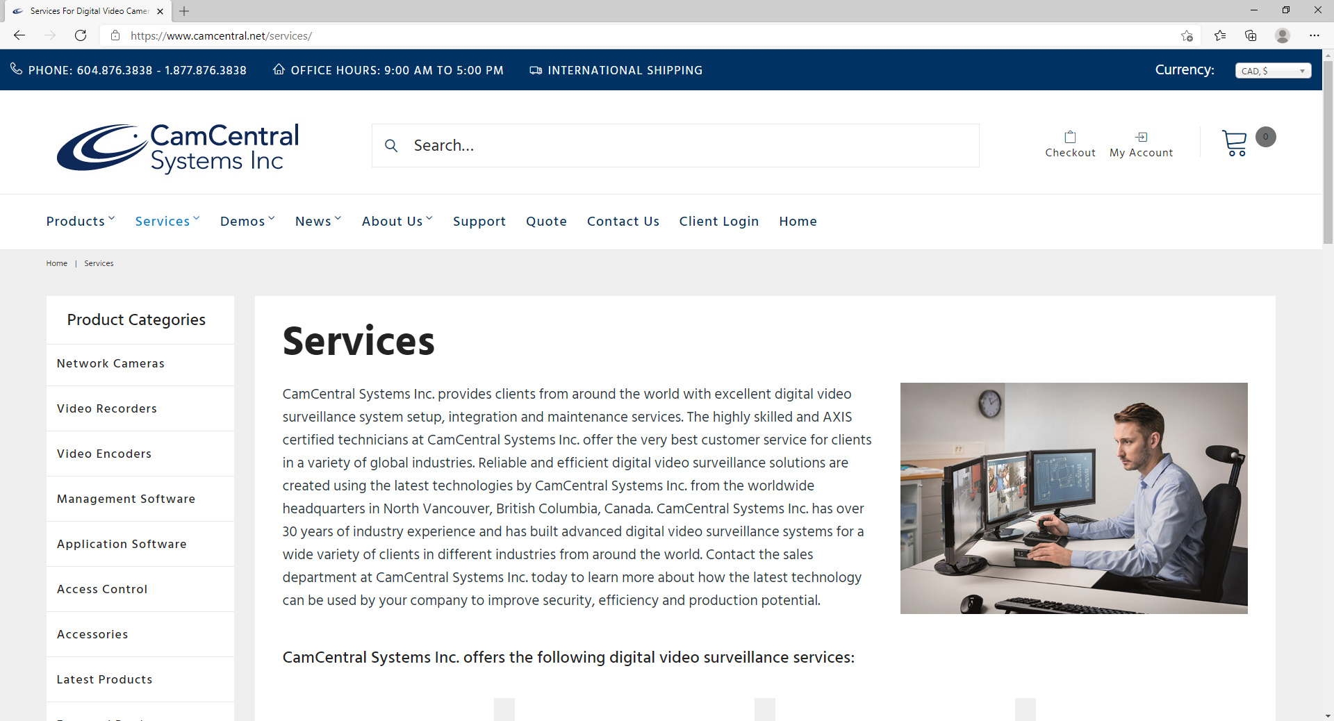 CamCentral Systems Inc